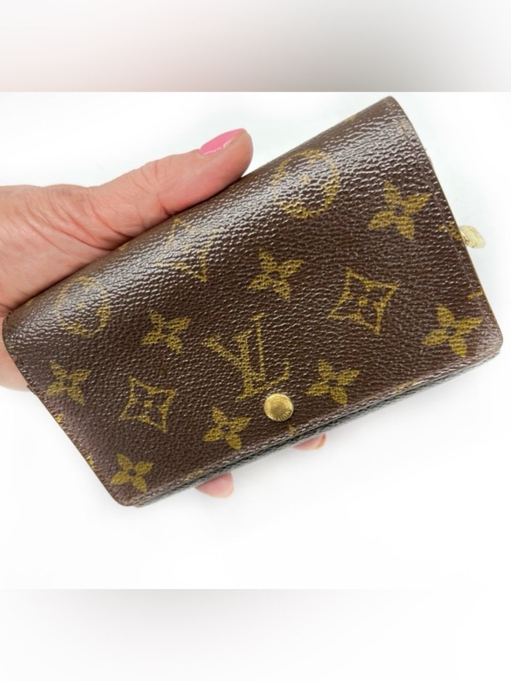 LOUIS VUITTON Monogram Trésor Wallet Made in France Vintage 2001, Authentic - Picture 17 of 17